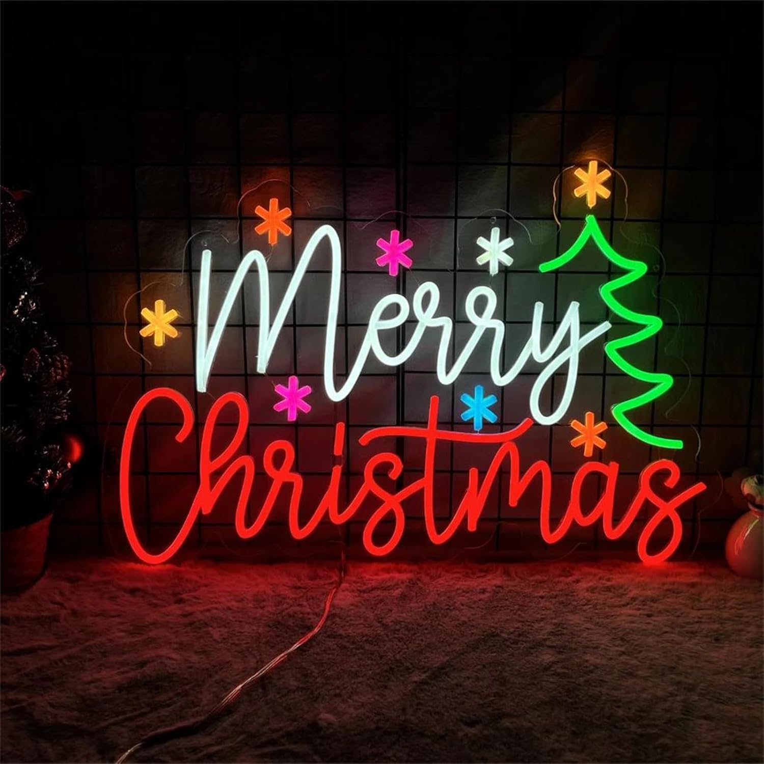 Lighting Decoration Ideas For Home - Insegna al neon di buon Natale