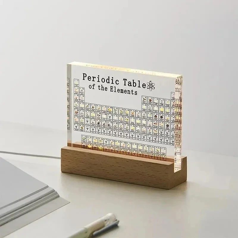 Lighting Decoration Ideas For Home - Stampa acrilica della tavola periodica di