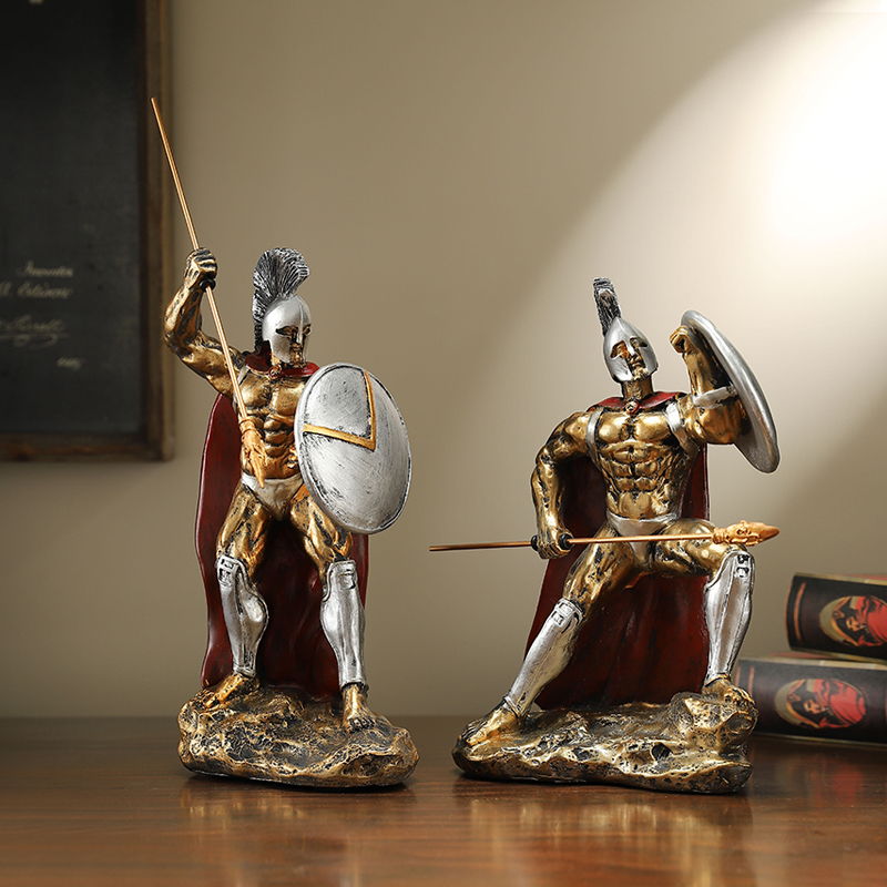 Bedroom Lighting Decor Ideas - Nuovo personaggio spartano retrò artigianale figurine
