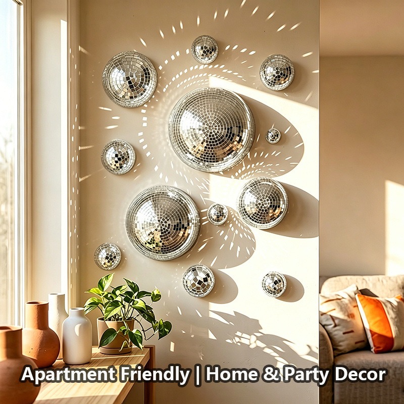 Disco Ball Mirror - Sfera da discoteca a mezza sfera