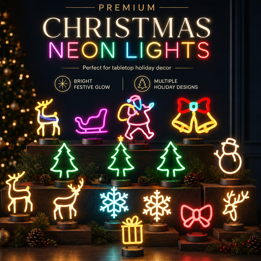 Wall Decor Lighting - Decorazione Natalizia, Insegna Luminosa a LED,