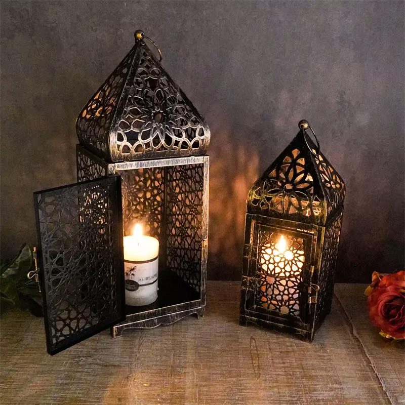 Lighting Decoration Ideas For Home - Portacandele lanterna a vento vintage in