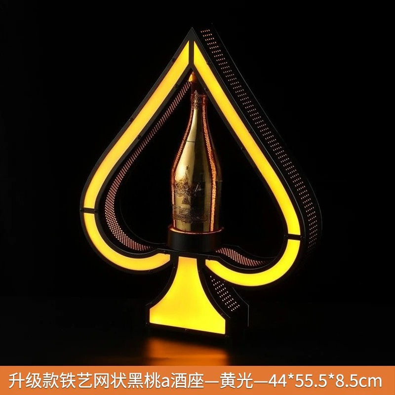 Up Lighting Decor - Espositore per Bottiglie di Vino in