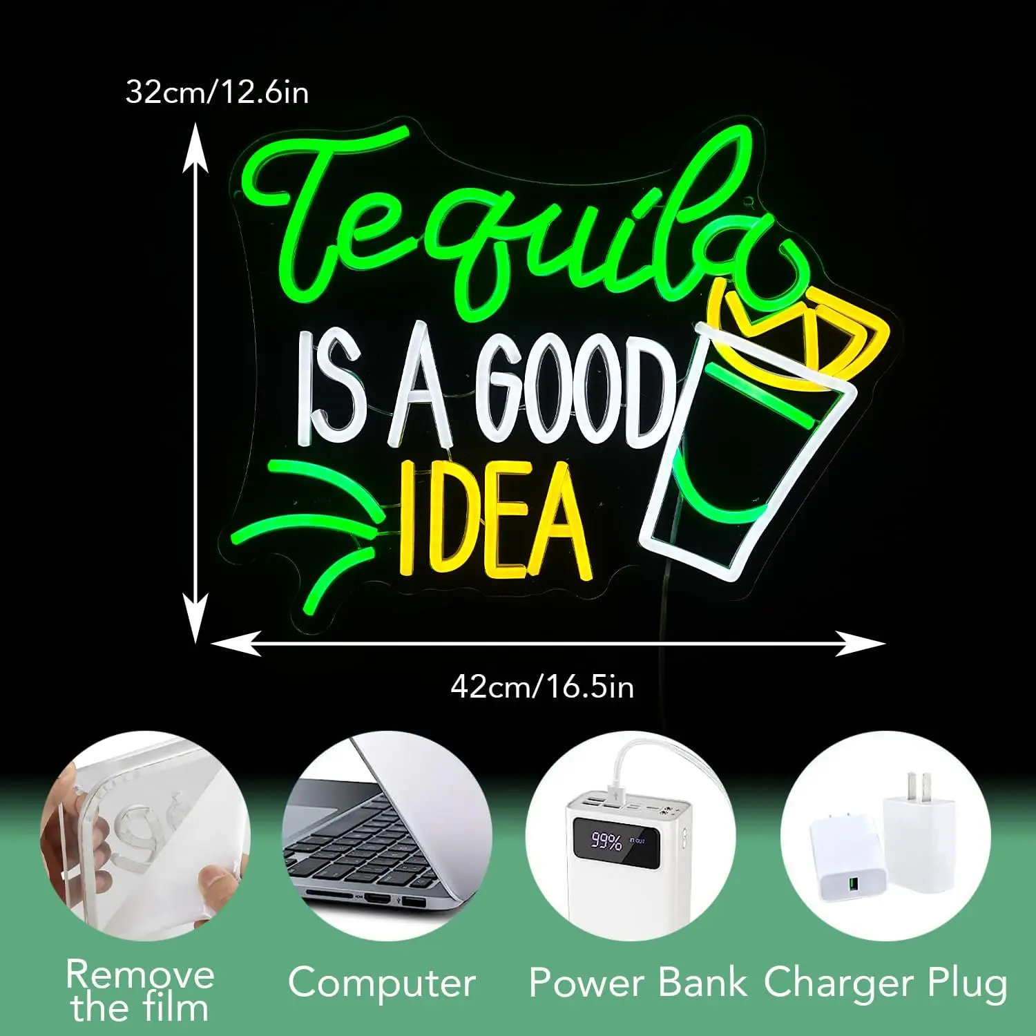 Insegna al Neon 'Tequila Is A  - Lighting Decoration Ideas For Home recensione e prezzo