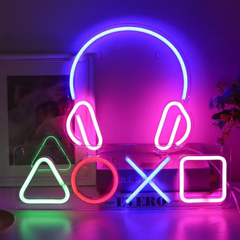 Gioco Neon Night Light Signs f - Bedroom Lighting Decor Ideas recensione e prezzo