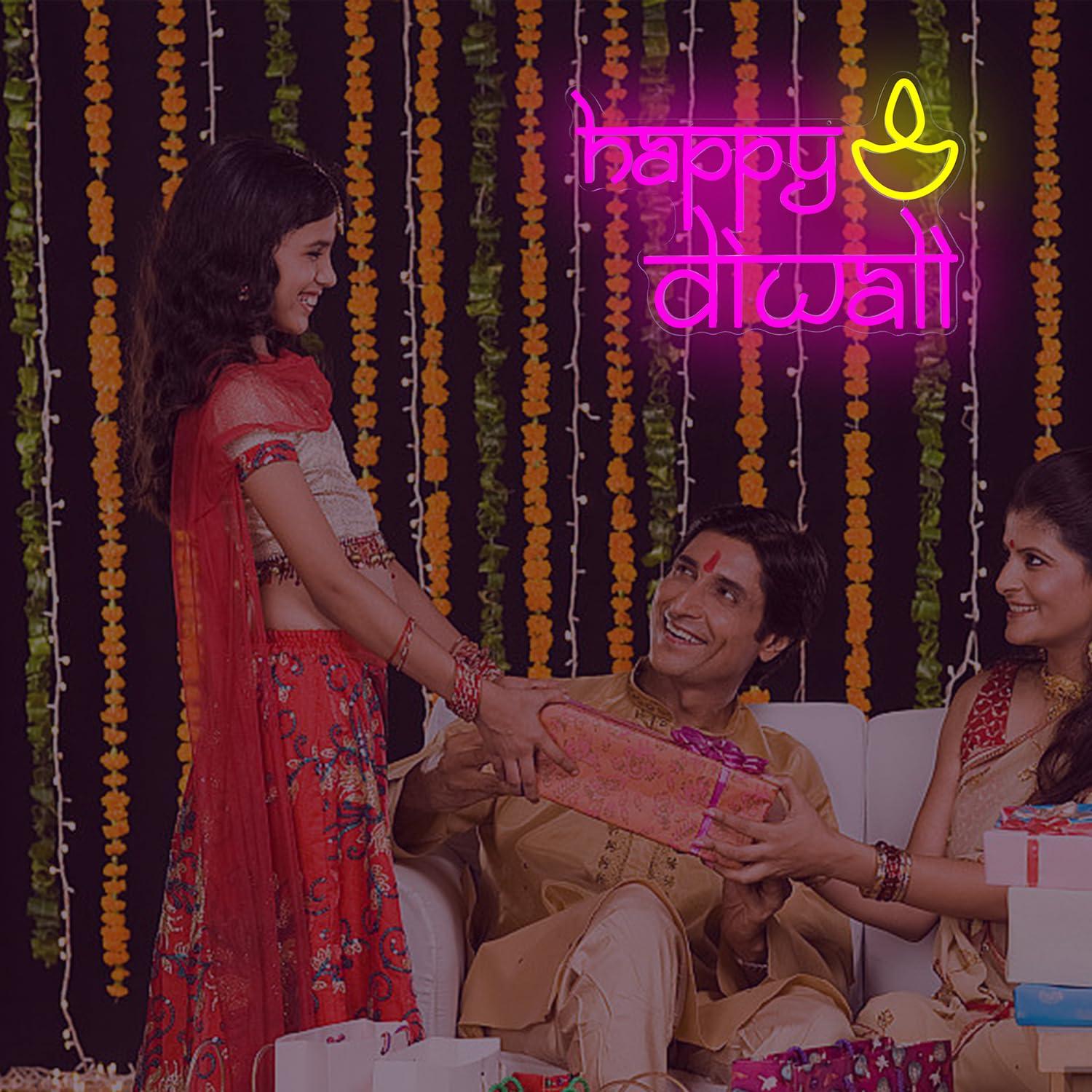 Insegna al Neon 'Happy Diwali' - Wall Decor Lighting recensione e prezzo