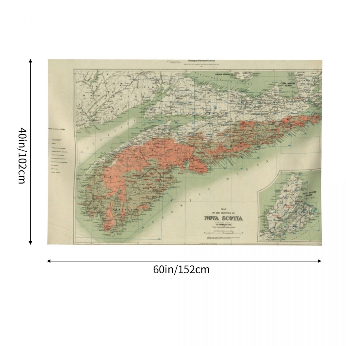 Mappa geologica vintage della  - Nova Decor & Lighting Vase recensione e prezzo
