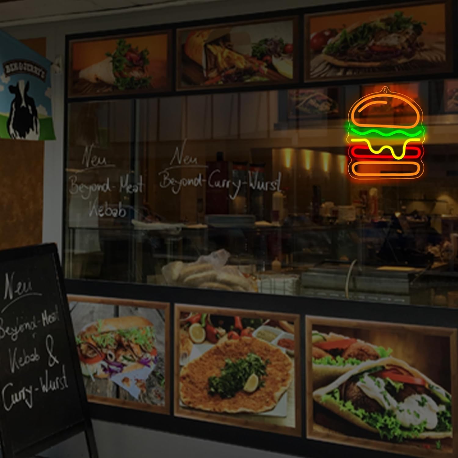 Insegna al neon per hamburger  - Lighting Decoration Ideas For Home recensione e prezzo