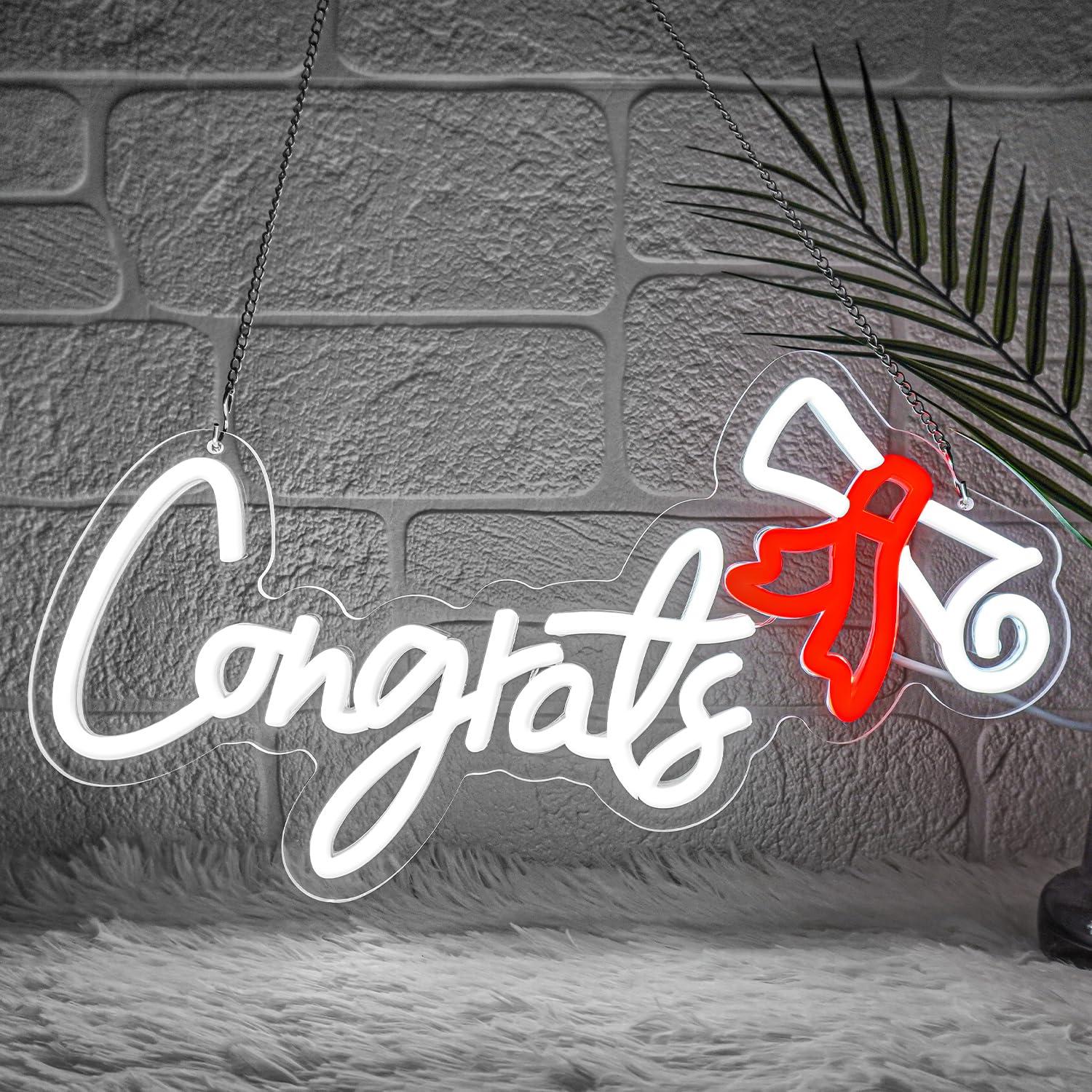 Insegna al Neon 'Congratulazio - Wall Decor Lighting recensione e prezzo
