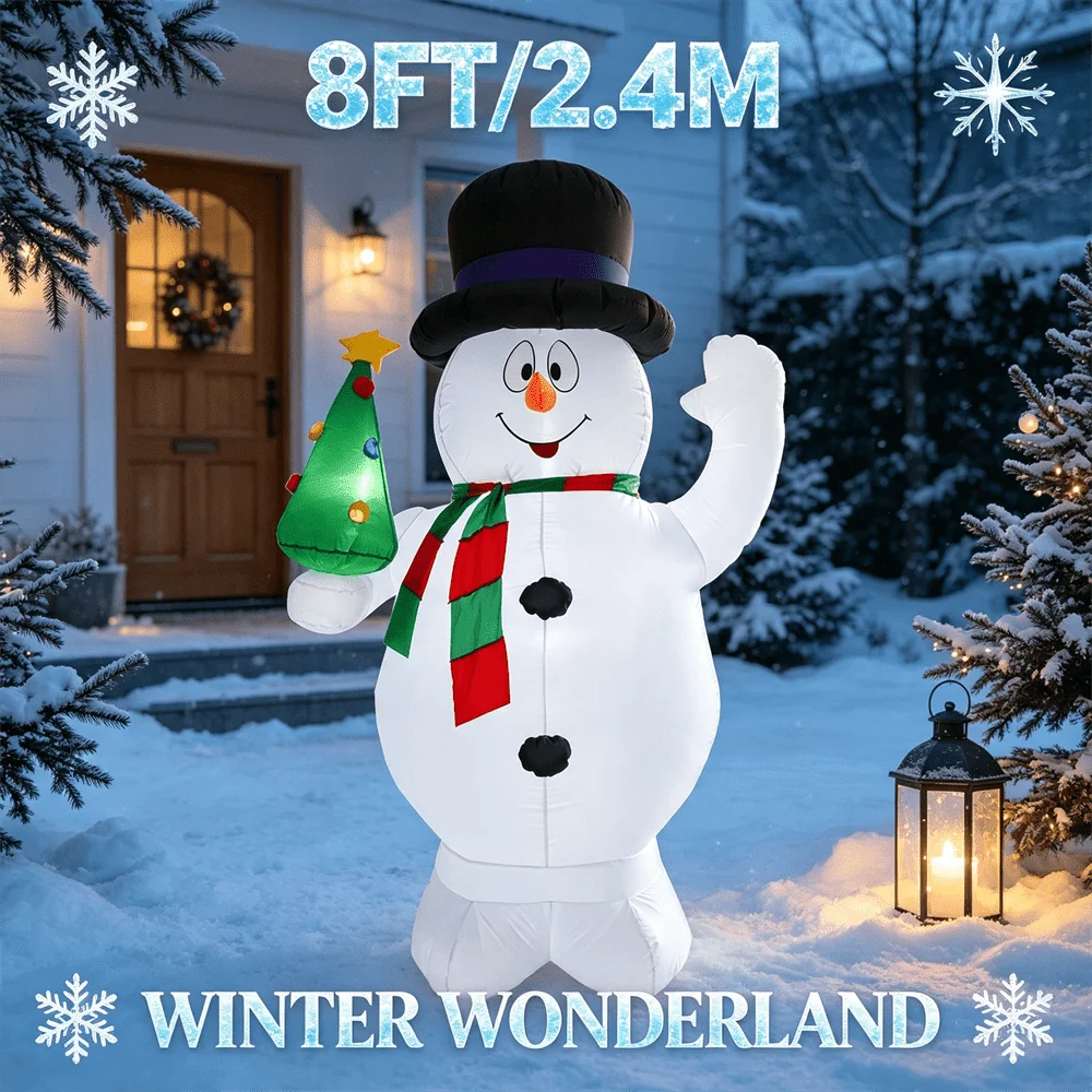 Pupazzo di neve gonfiabile da  - Lighting Tree Decor recensione e prezzo