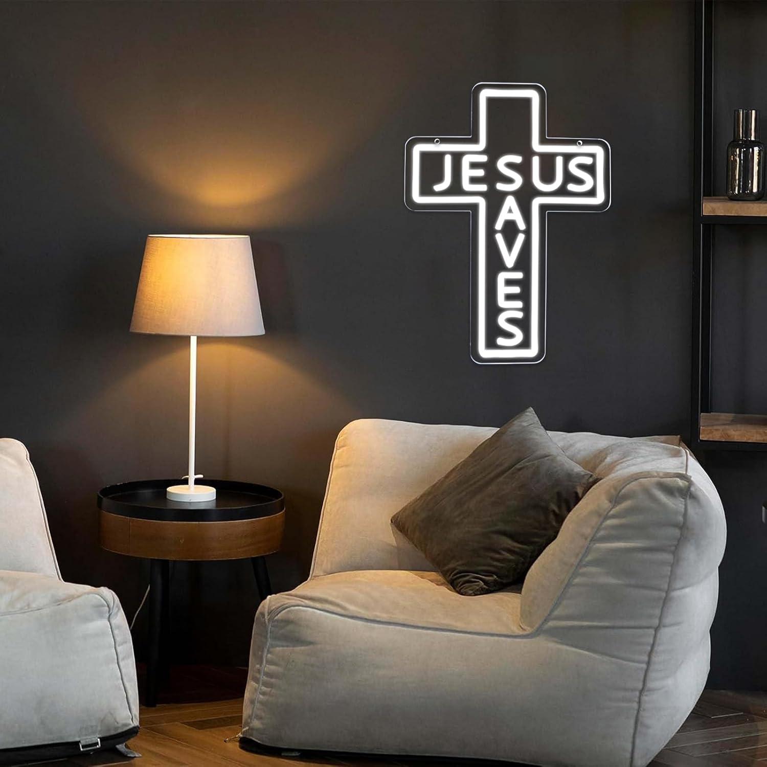 Insegne al Neon 'Jesus Saves C - Wall Decor Lighting recensione e prezzo