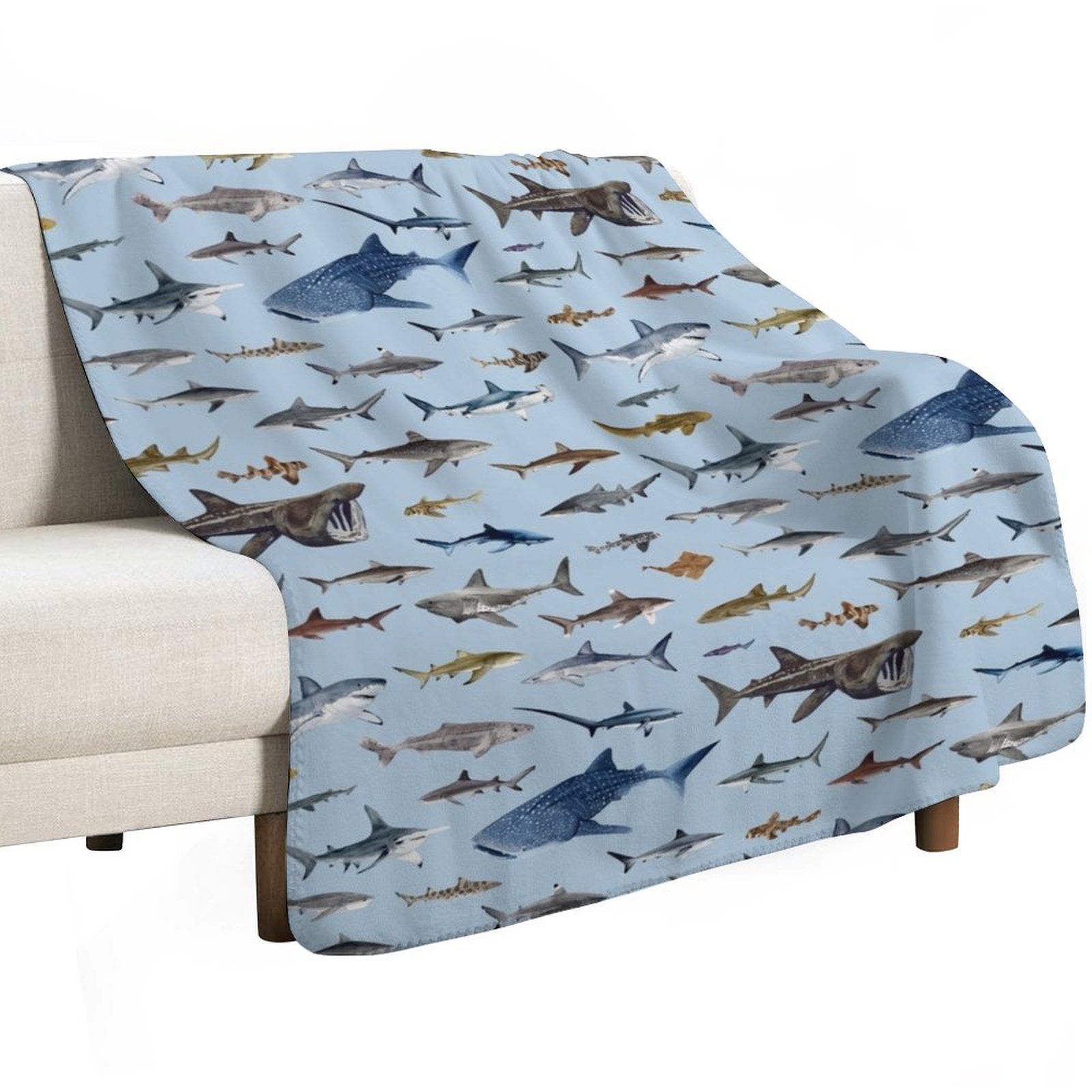Coperta SHARKS azzurra per div - Lighting Decoration Ideas For Home recensione e prezzo