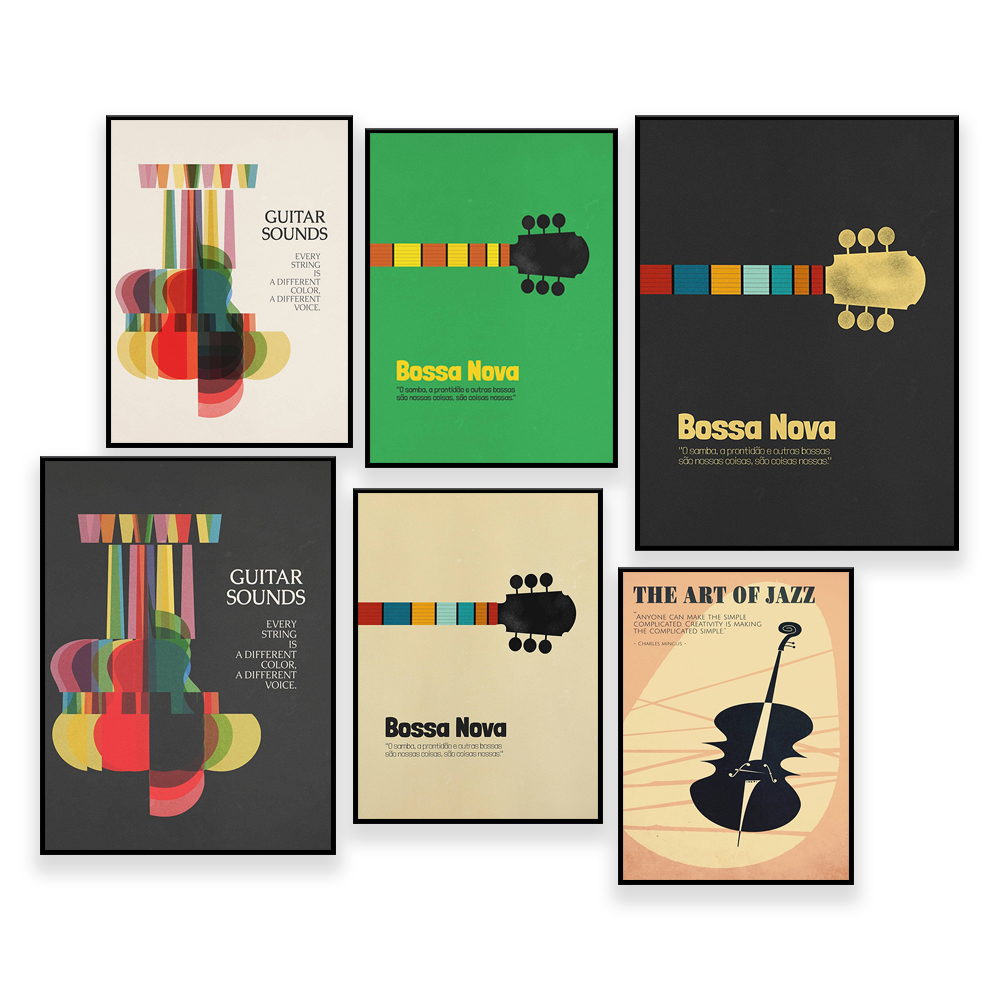 Poster Bossa Nova, stampa Jazz - Nova Decor & Lighting Vase recensione e prezzo