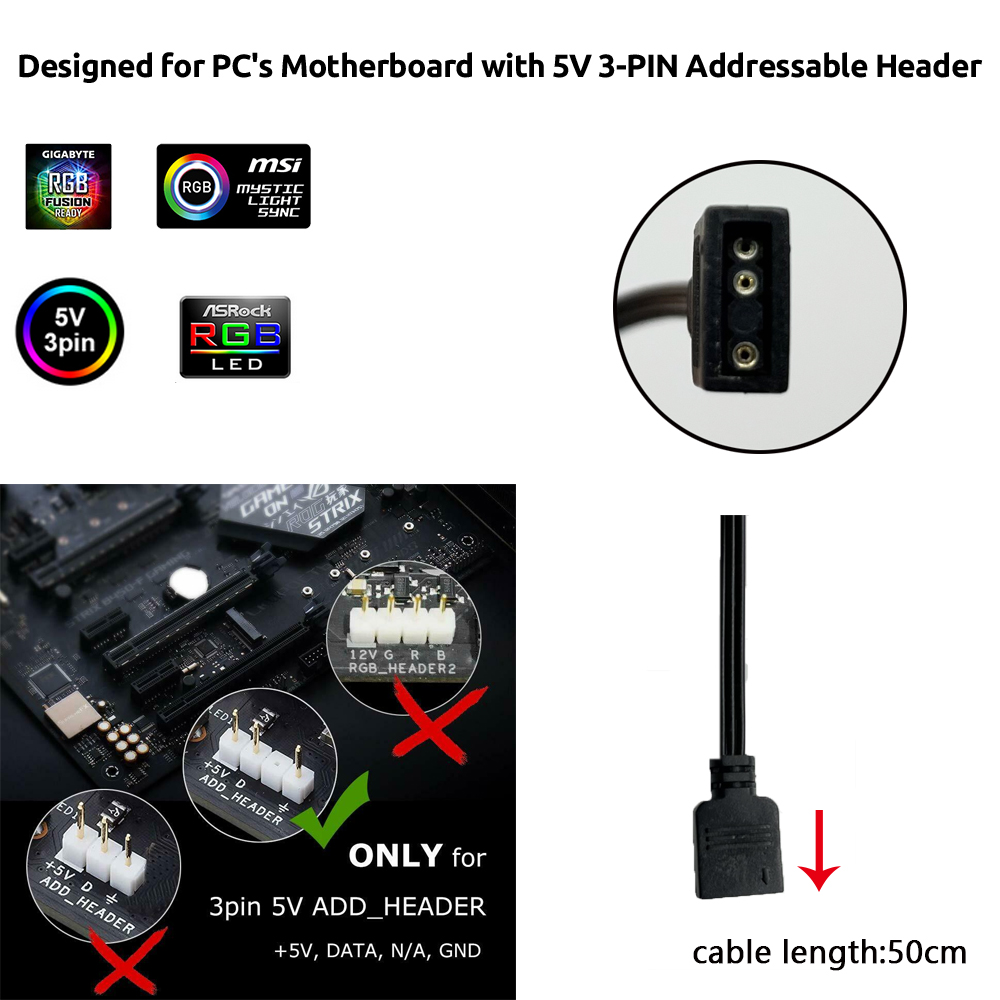 Striscia LED RGB 5V ARGB 3Pin  - Lighting Decor Ideas recensione e prezzo