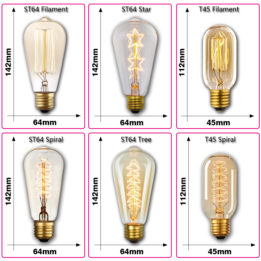 Retro Edison Lampadina E27 40W - Lighting Decor Ideas recensione e prezzo